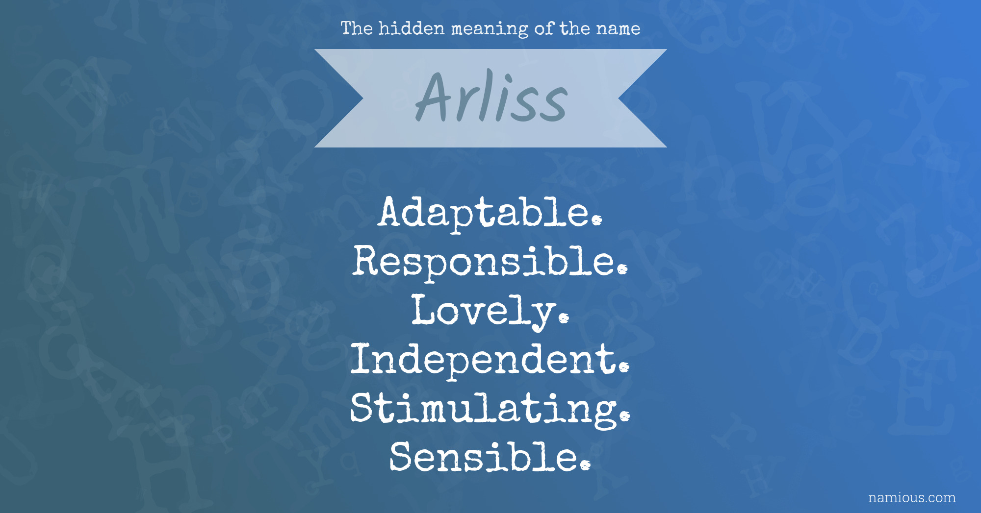 The hidden meaning of the name Arliss