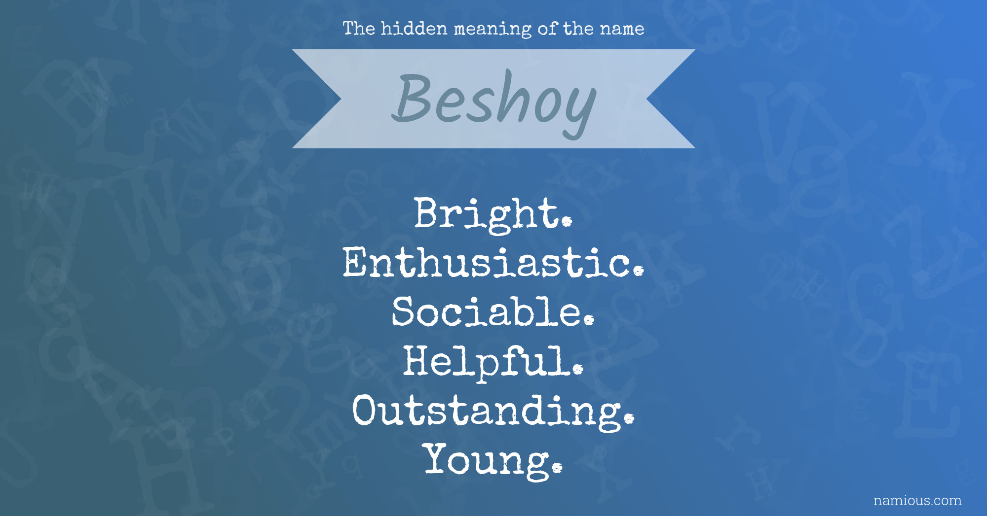 The hidden meaning of the name Beshoy