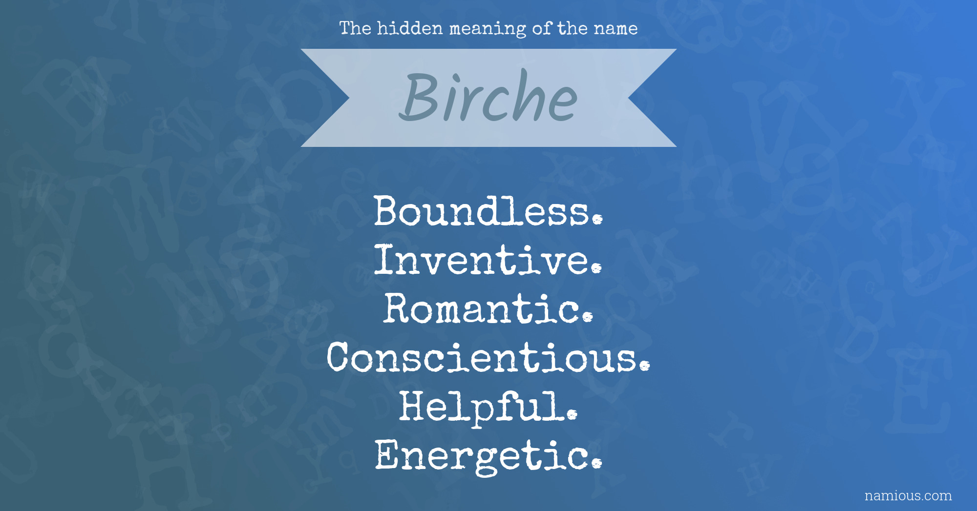 The hidden meaning of the name Birche