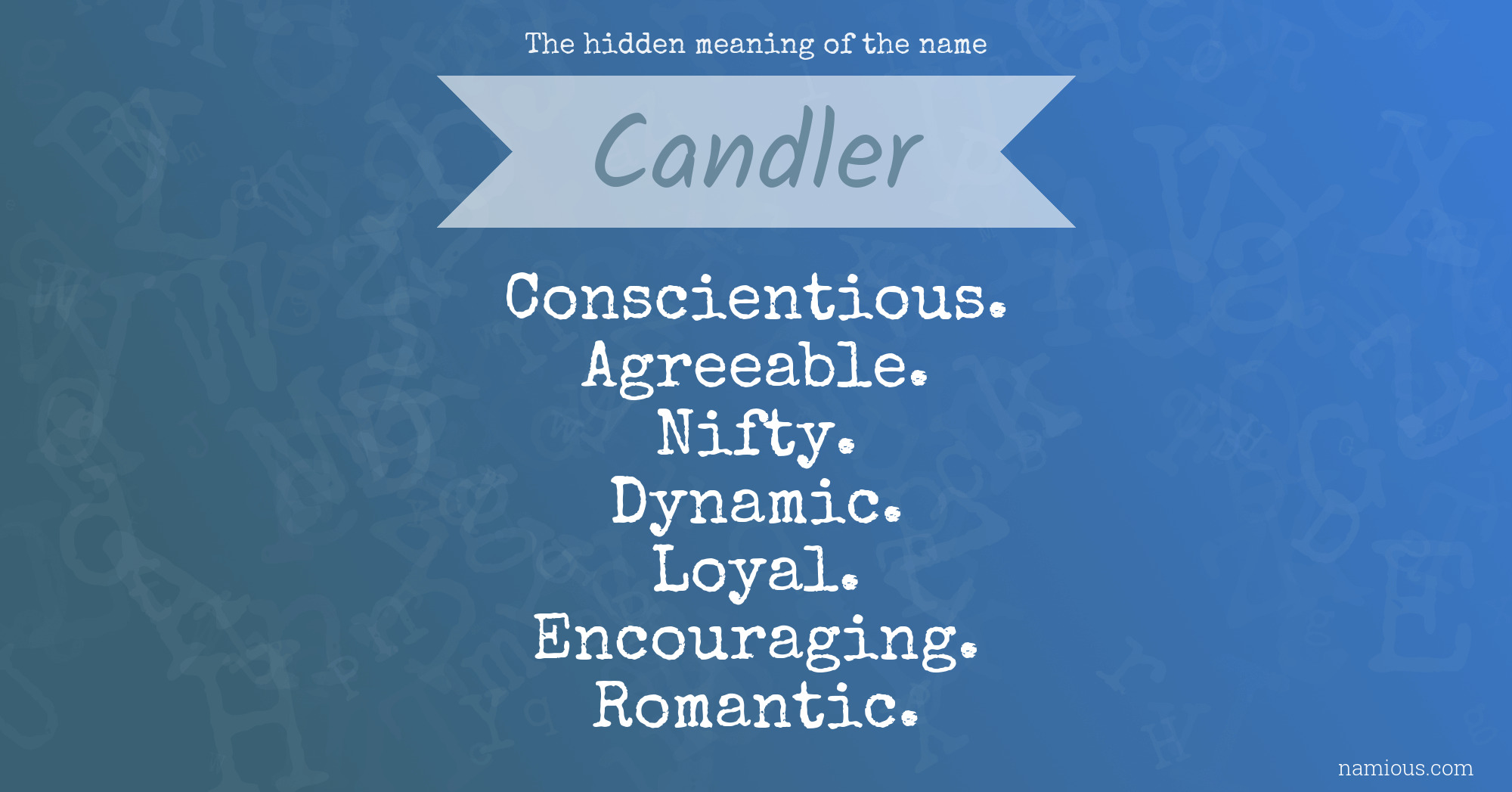 The hidden meaning of the name Candler