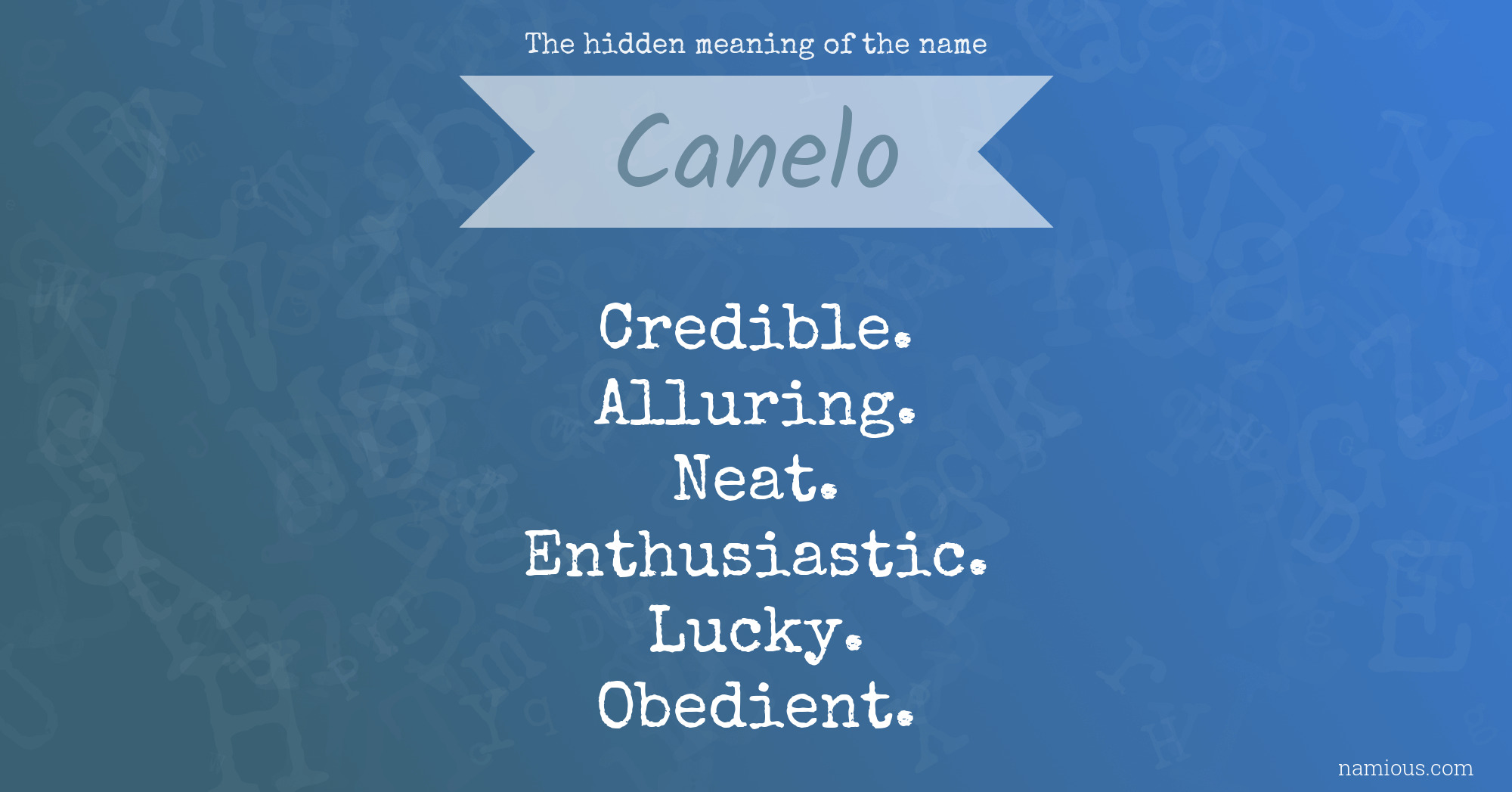 The hidden meaning of the name Canelo