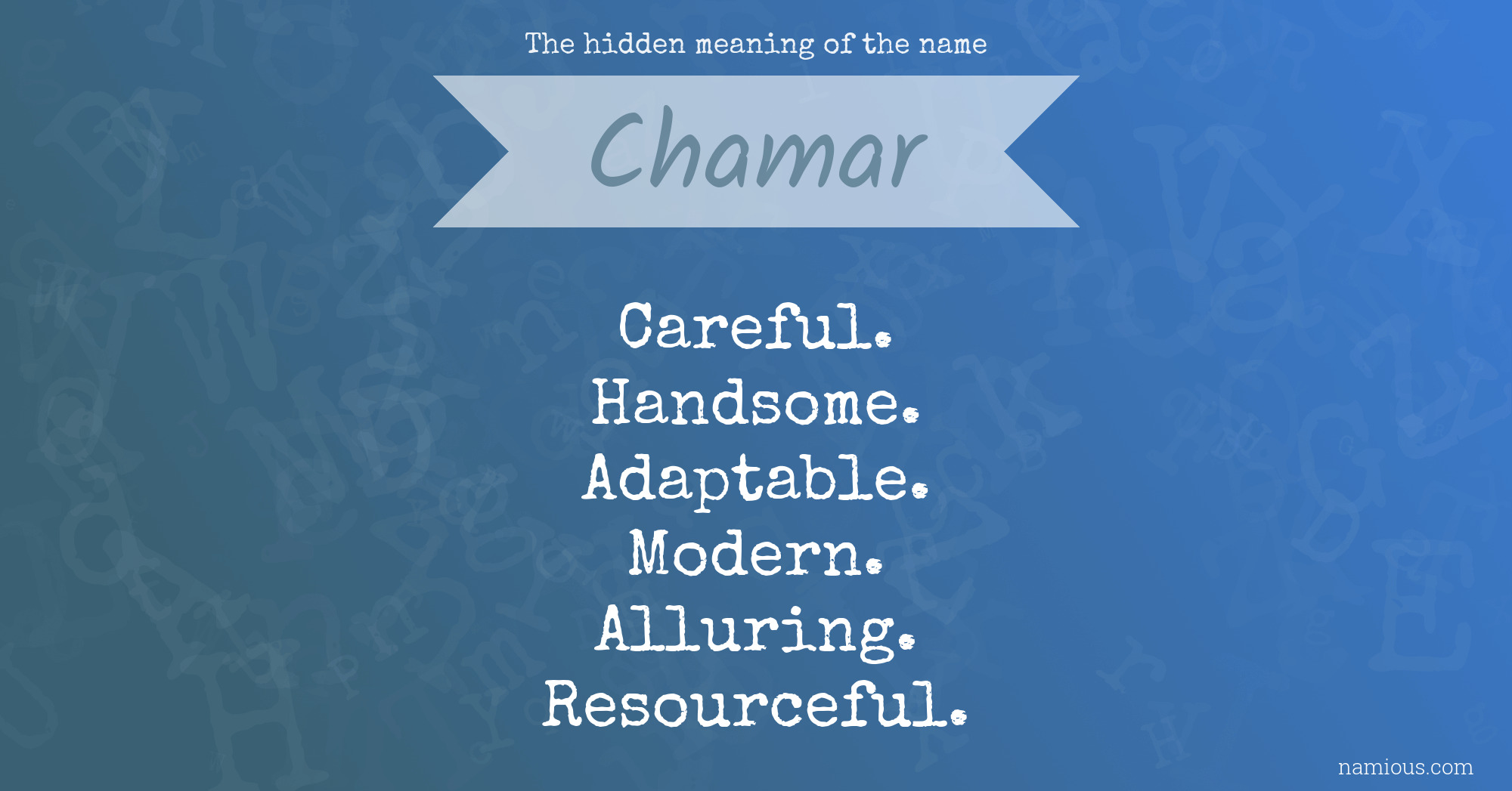 The hidden meaning of the name Chamar