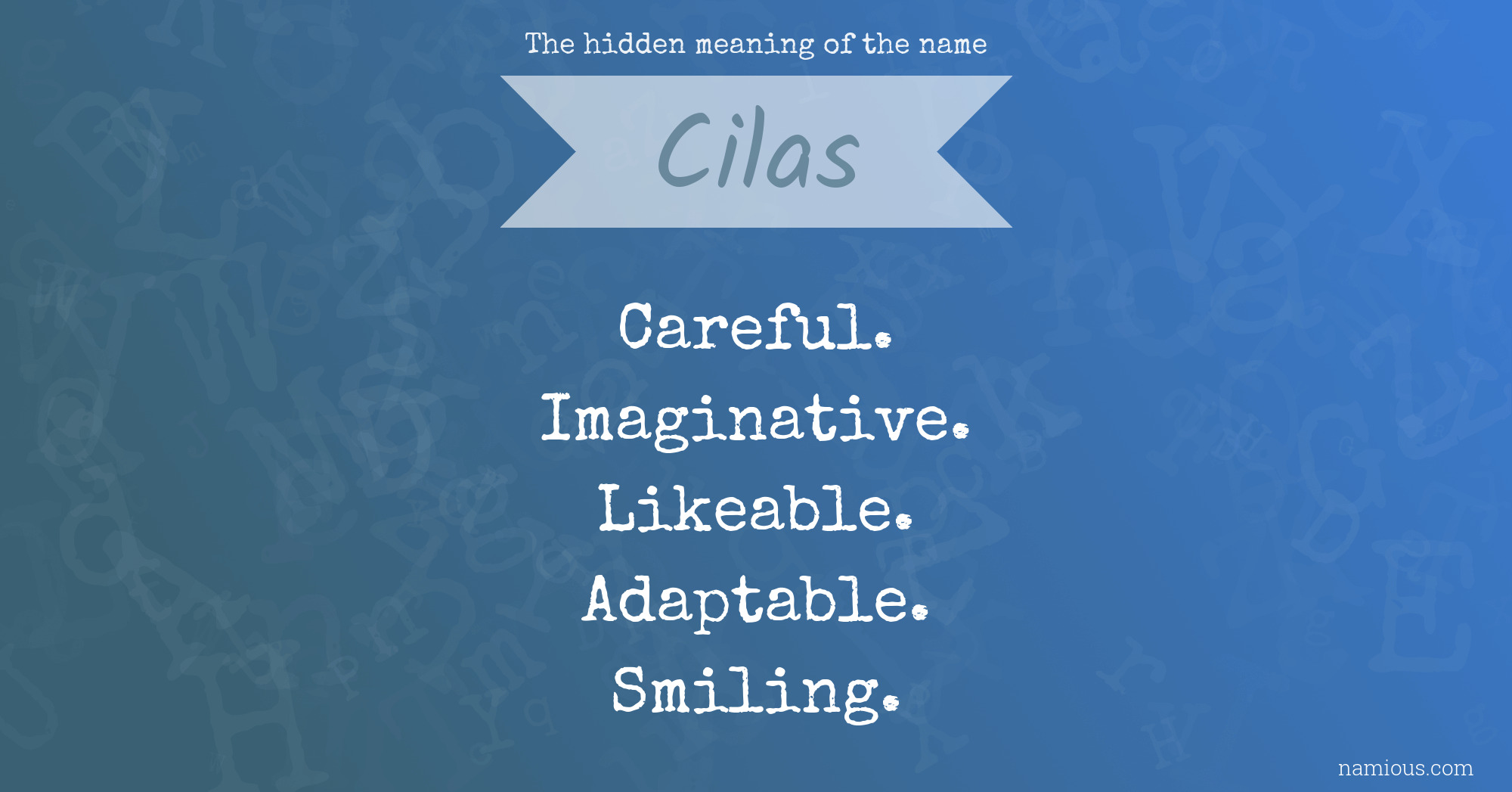 The hidden meaning of the name Cilas