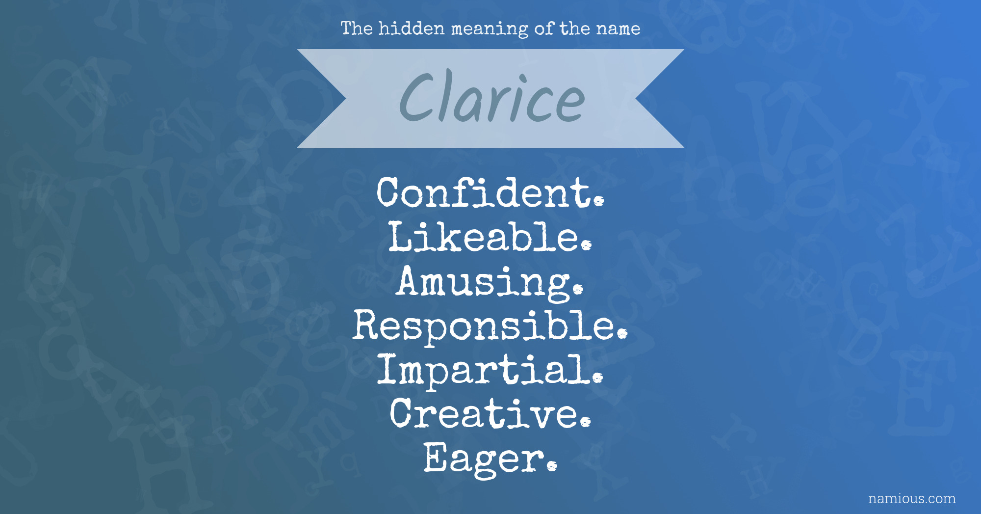 The hidden meaning of the name Clarice