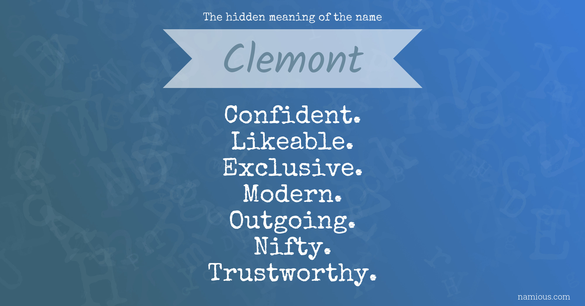 The hidden meaning of the name Clemont