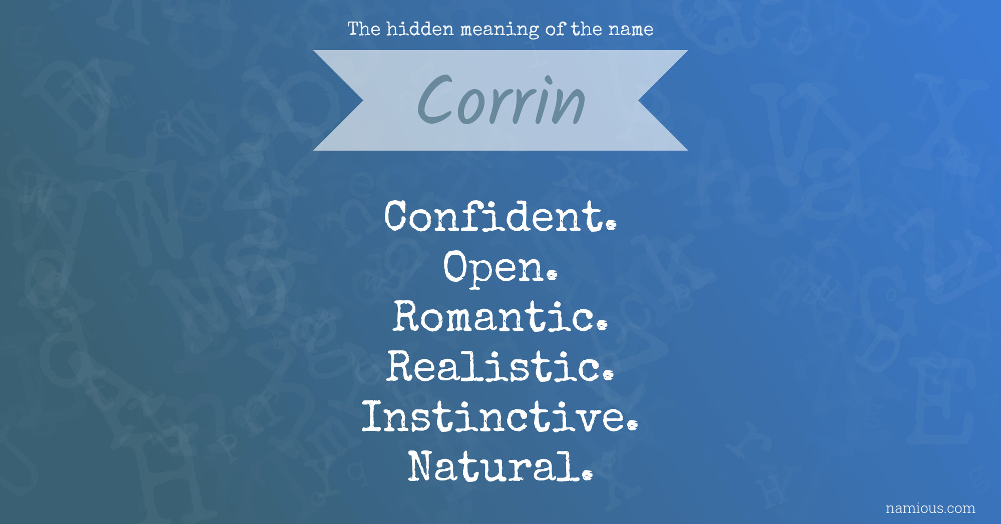 The hidden meaning of the name Corrin