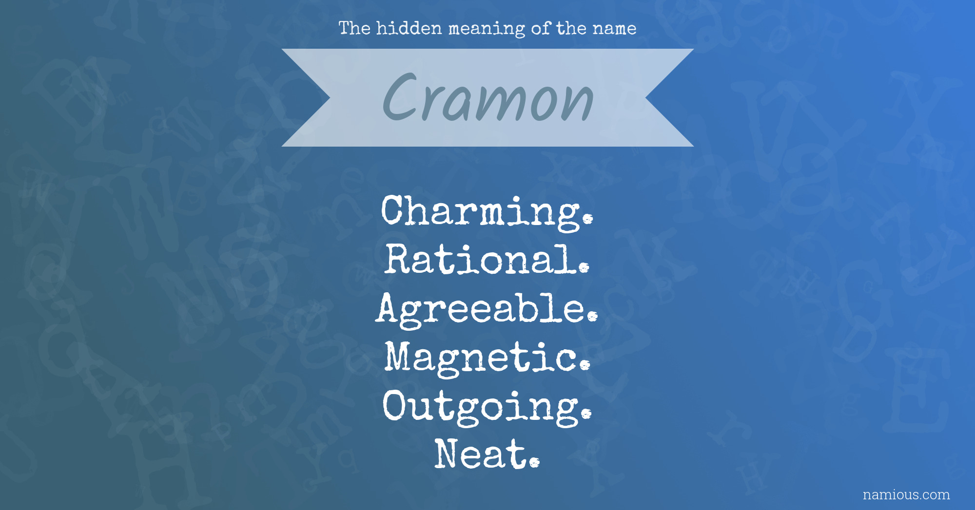 The hidden meaning of the name Cramon