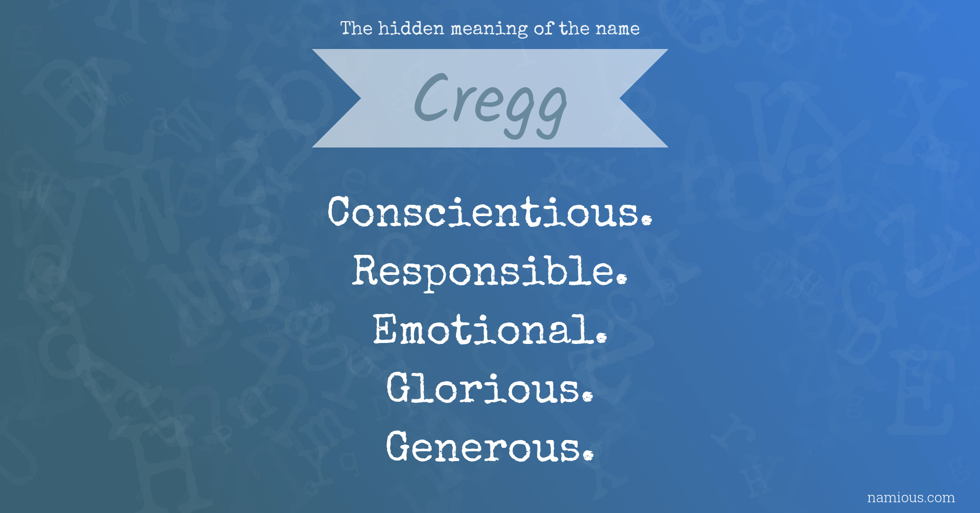 The hidden meaning of the name Cregg