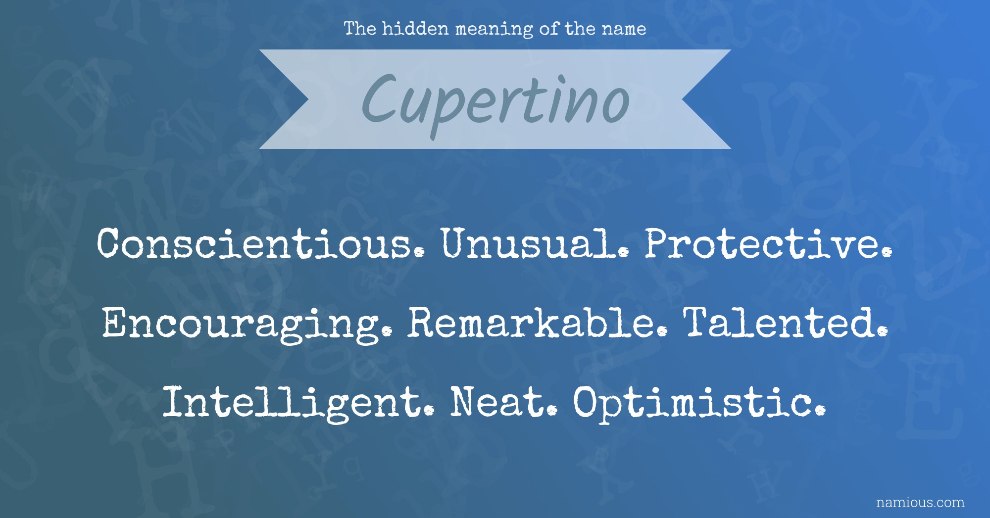 The hidden meaning of the name Cupertino