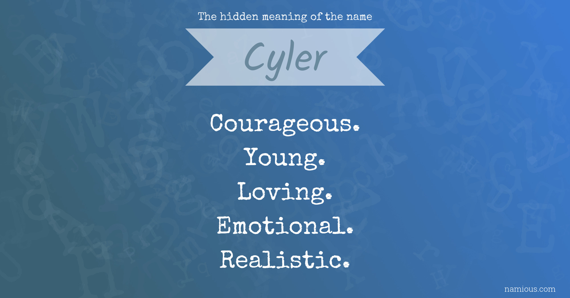 The hidden meaning of the name Cyler