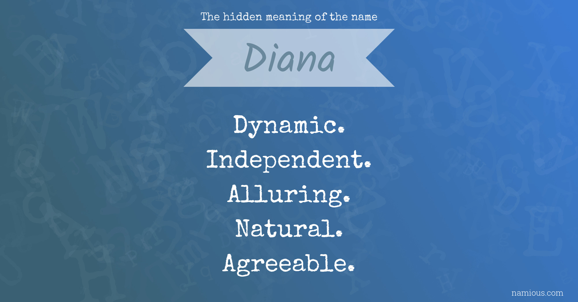 The hidden meaning of the name Diana