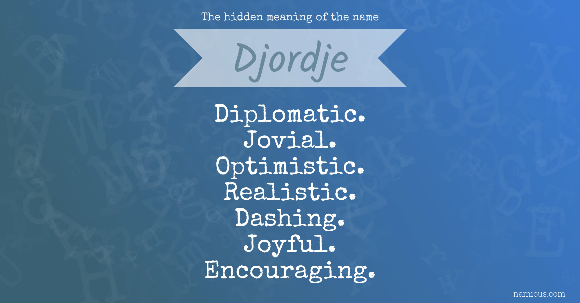 The hidden meaning of the name Djordje