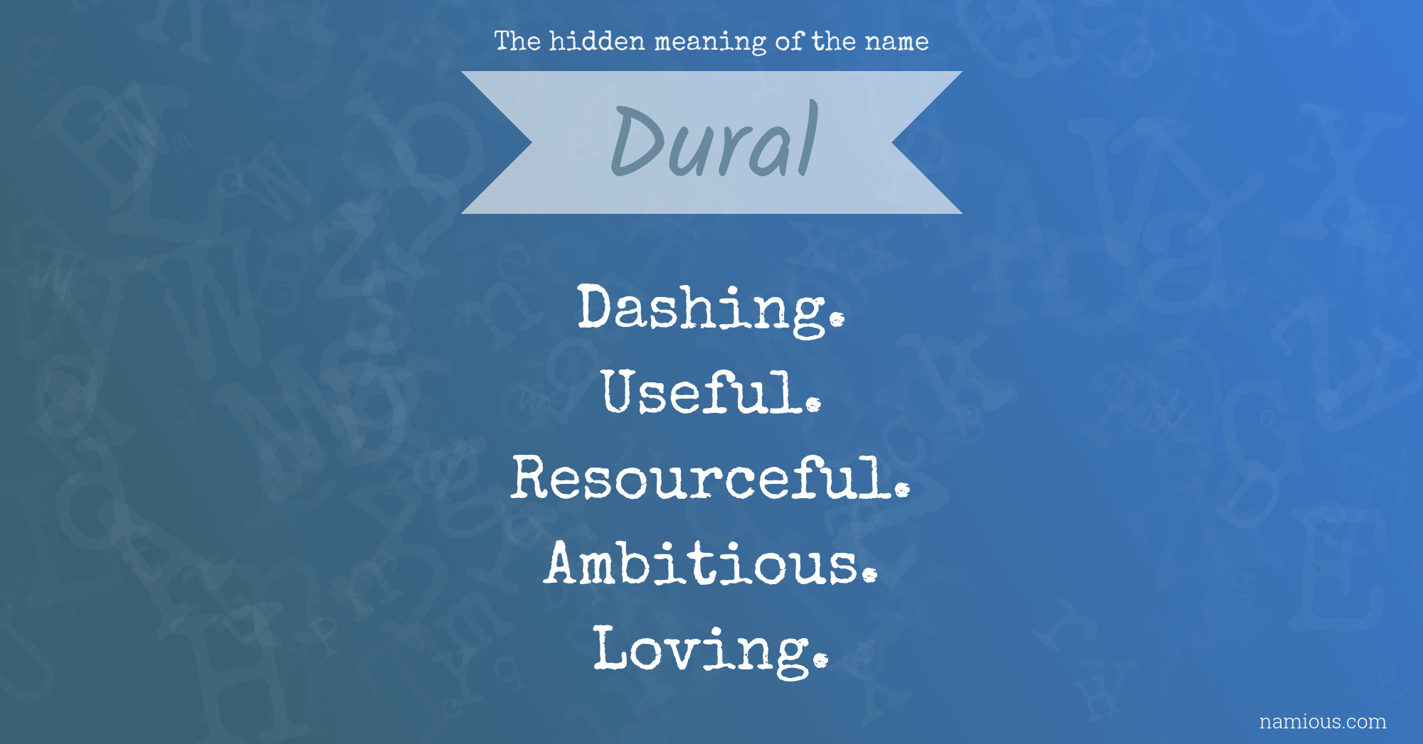 The hidden meaning of the name Dural