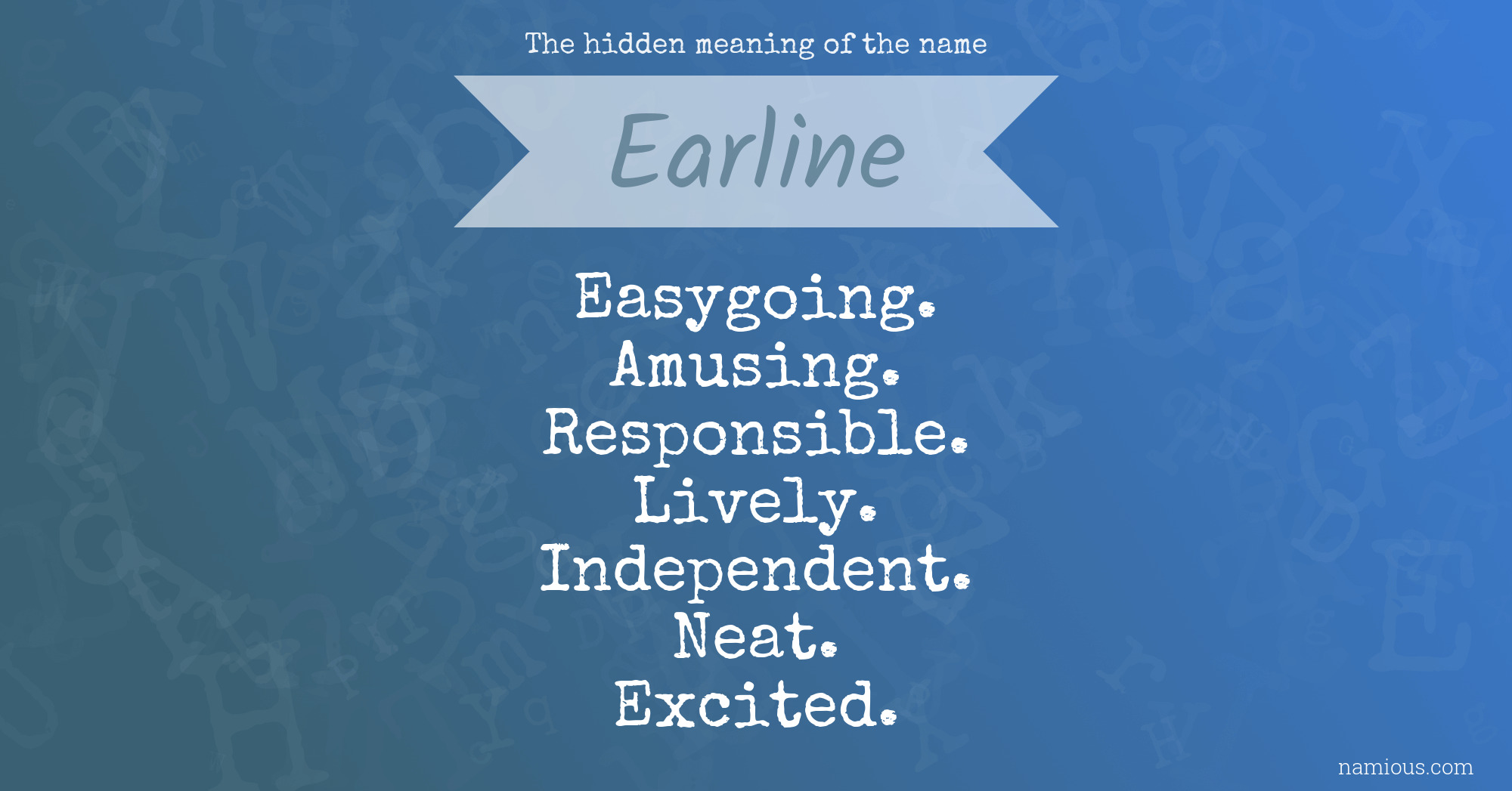 The hidden meaning of the name Earline