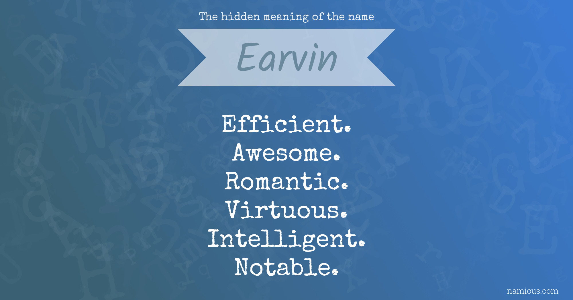 The hidden meaning of the name Earvin