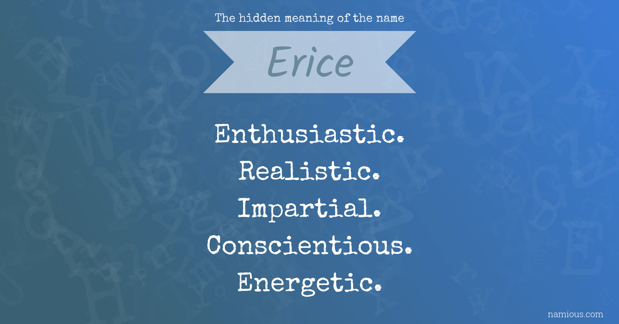 The hidden meaning of the name Erice