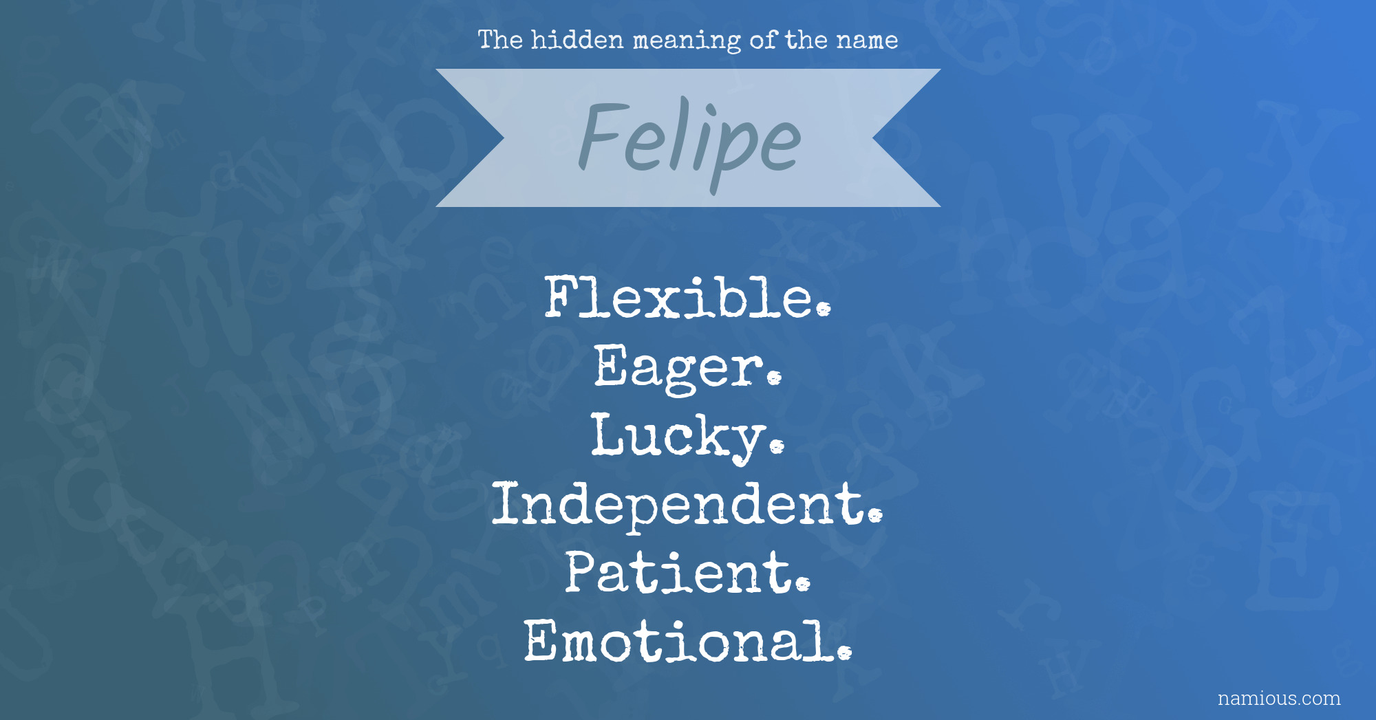 The hidden meaning of the name Felipe