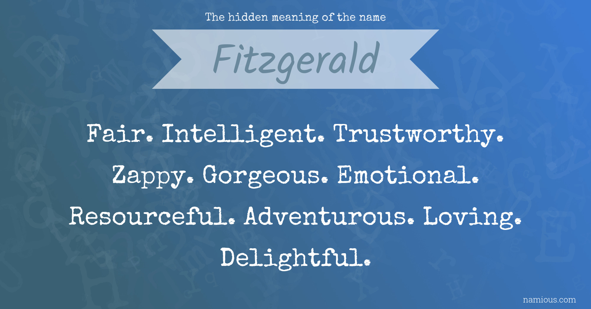 The hidden meaning of the name Fitzgerald