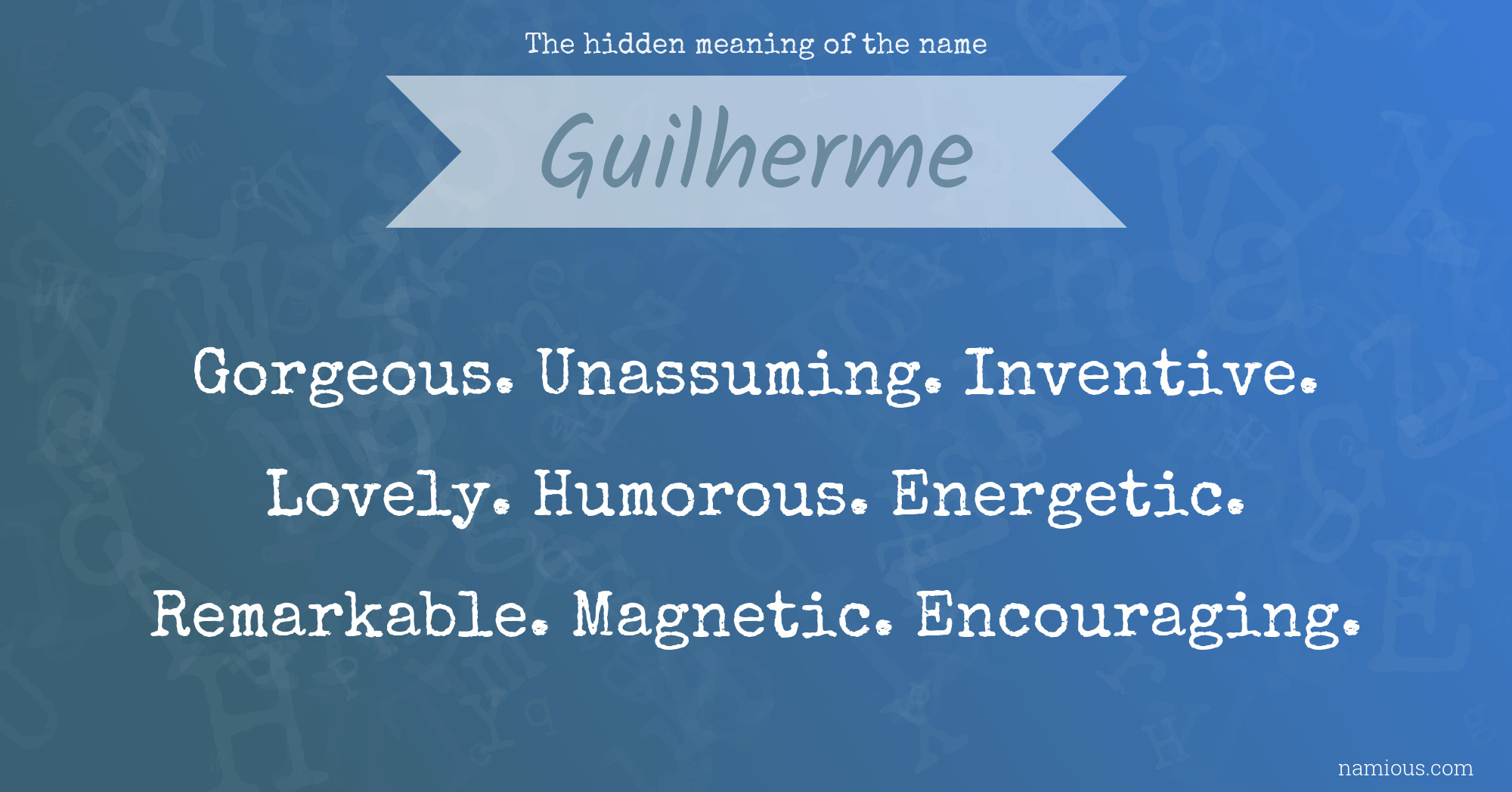 The hidden meaning of the name Guilherme