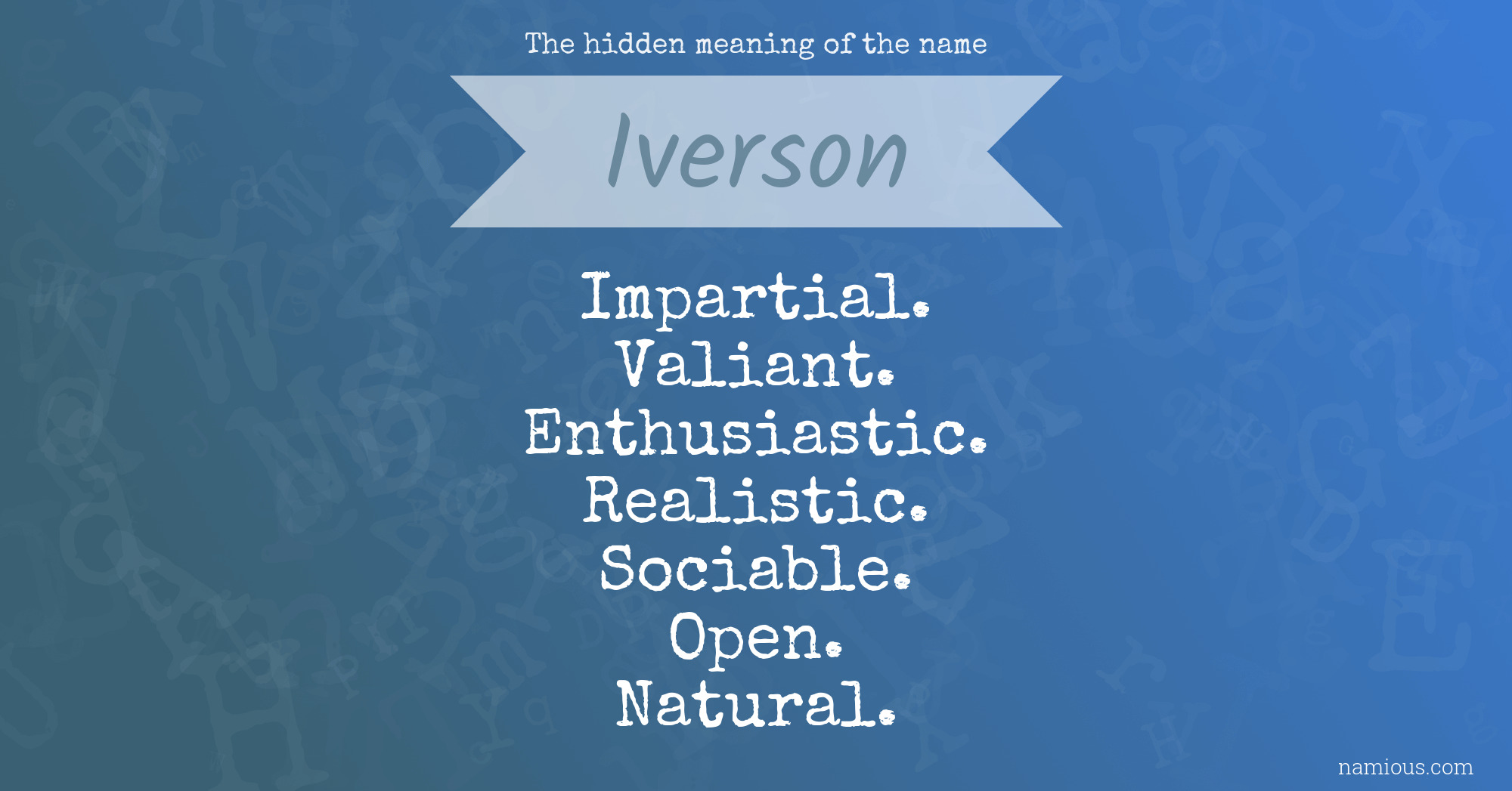 The hidden meaning of the name Iverson