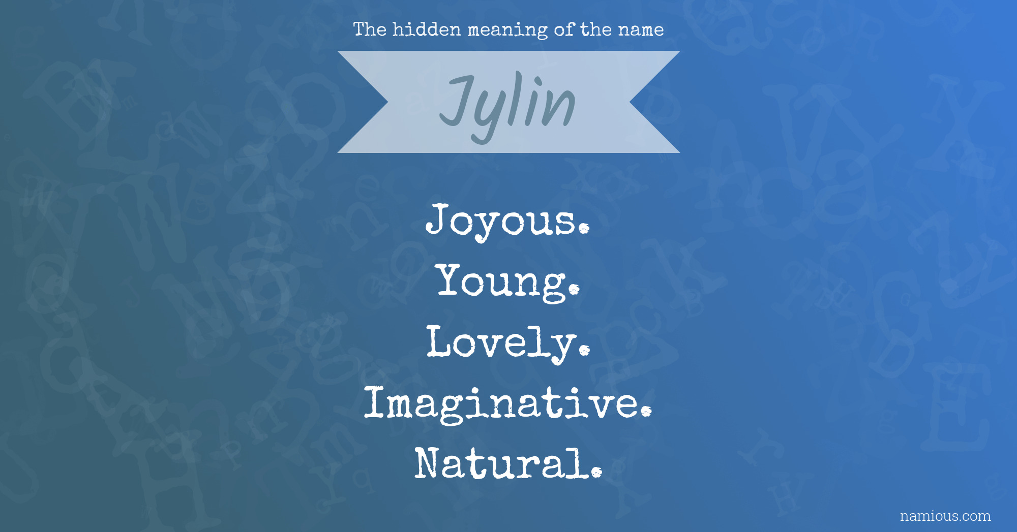 The hidden meaning of the name Jylin