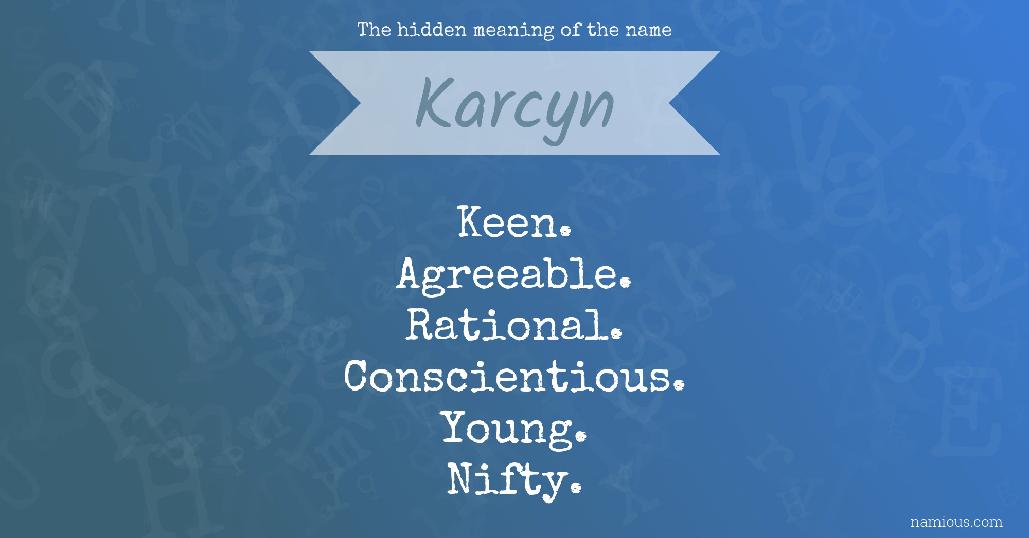 The hidden meaning of the name Karcyn