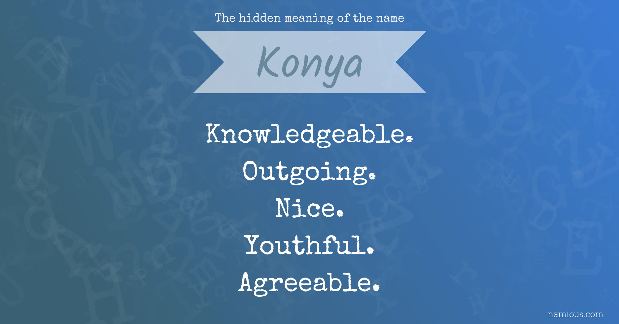 The hidden meaning of the name Konya