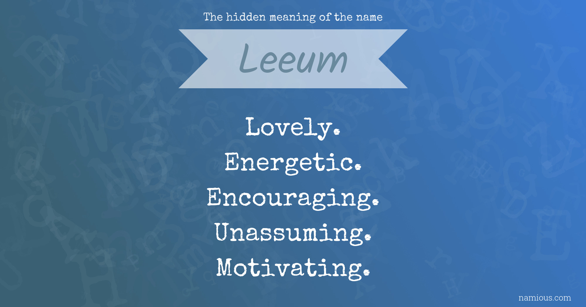 The hidden meaning of the name Leeum