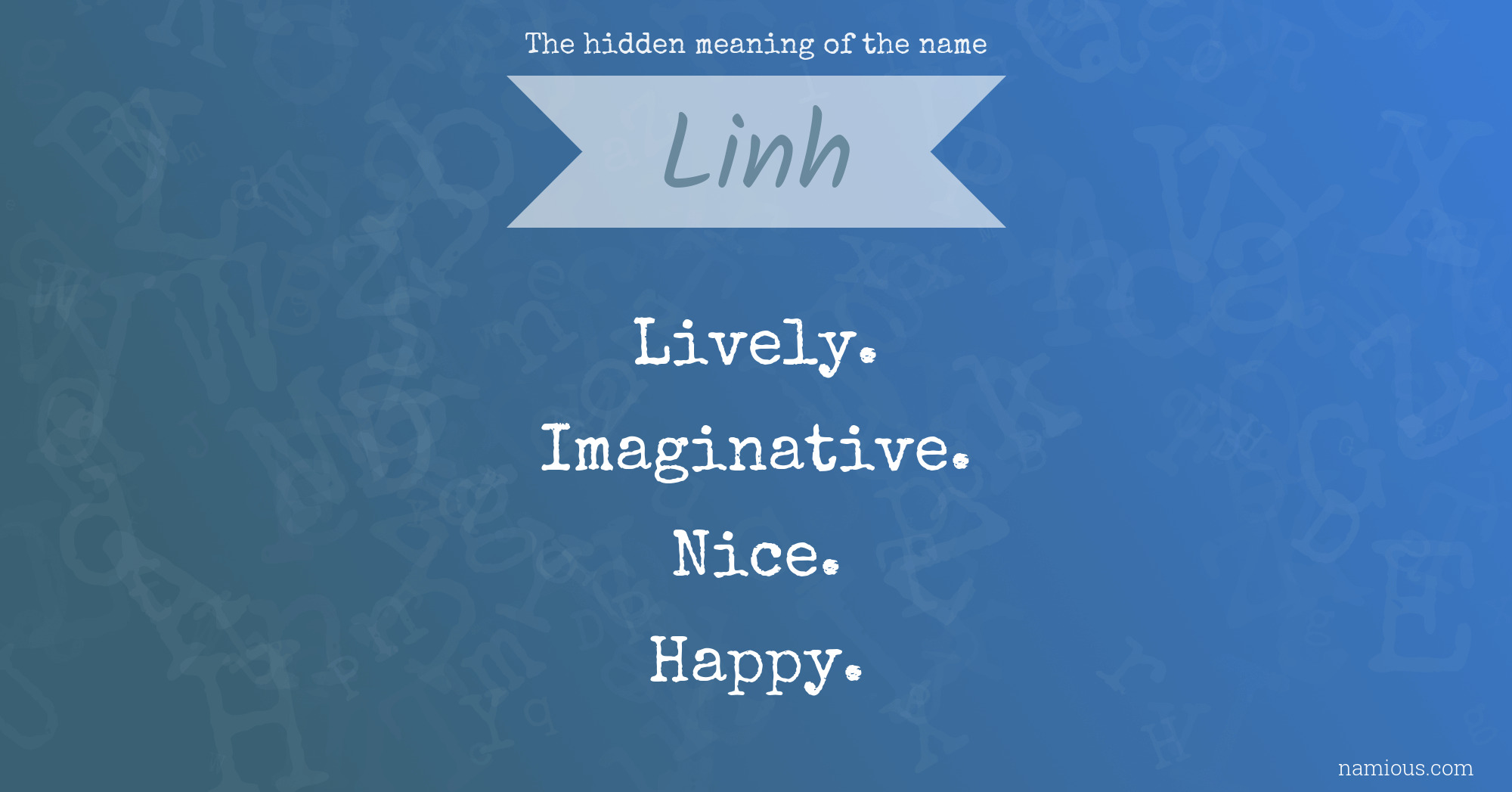 The hidden meaning of the name Linh