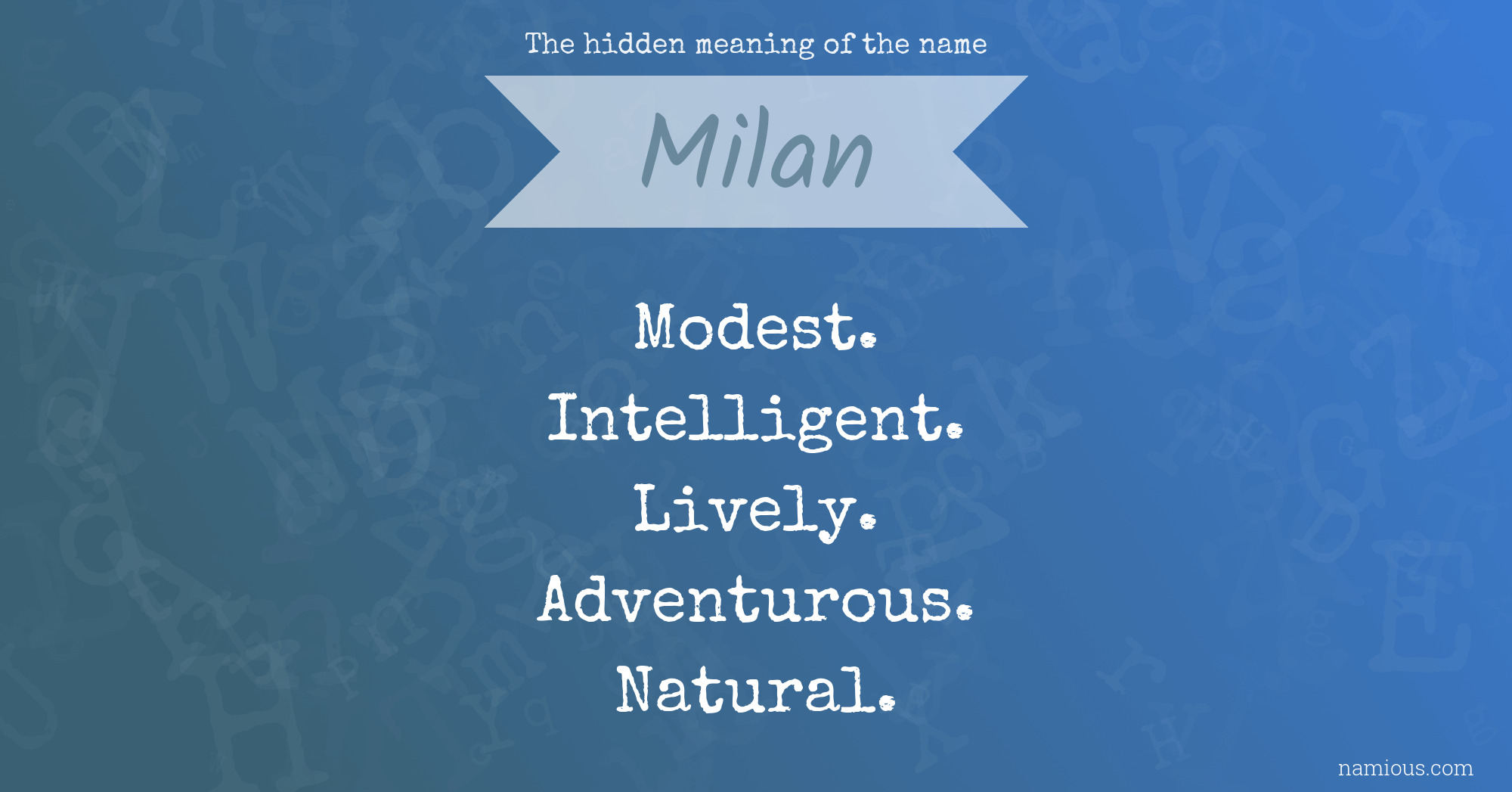 What Origin Is The Name Milan