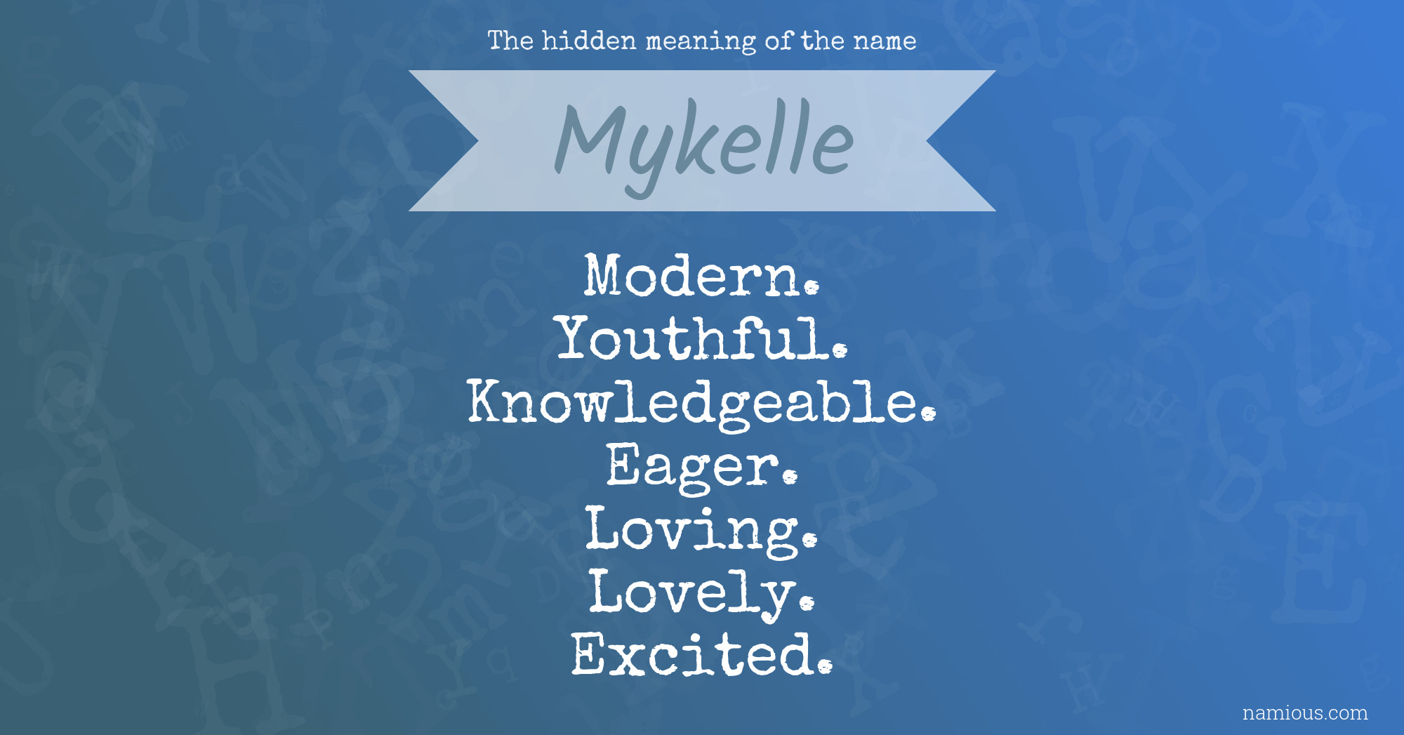 The hidden meaning of the name Mykelle