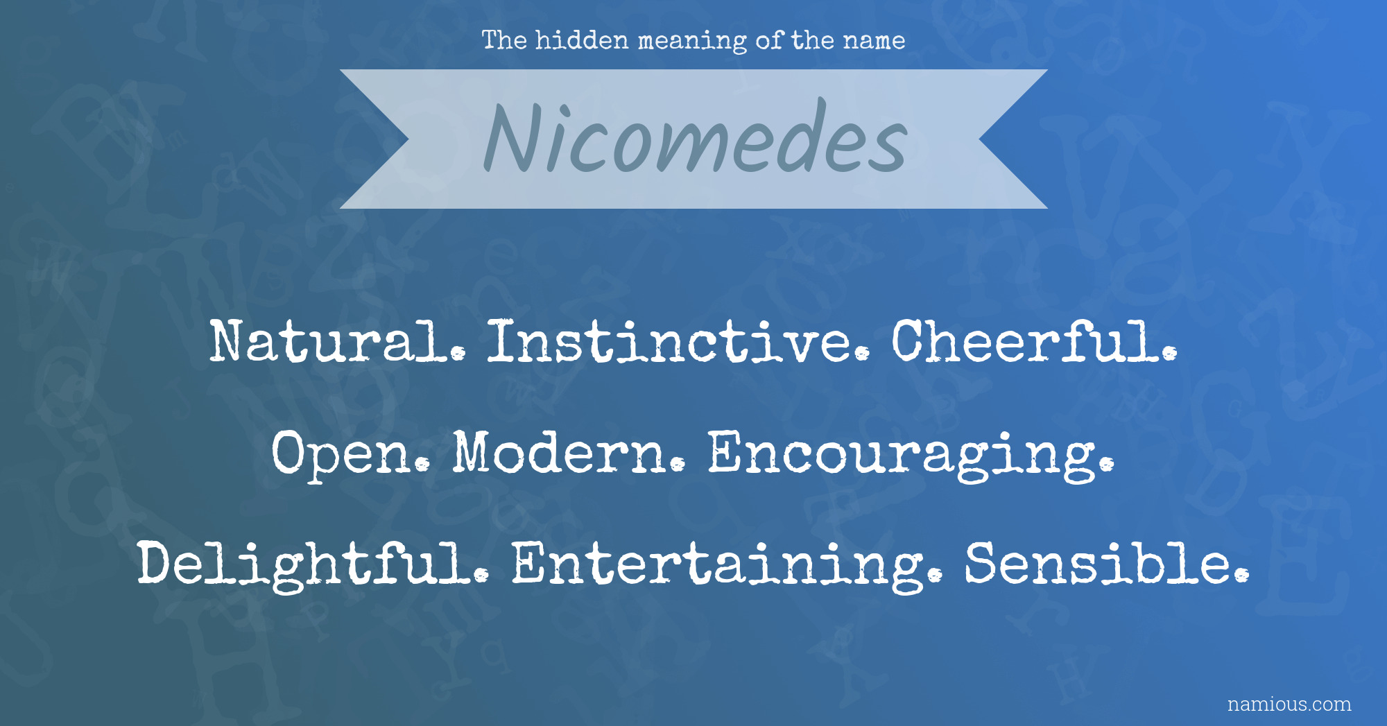 The hidden meaning of the name Nicomedes