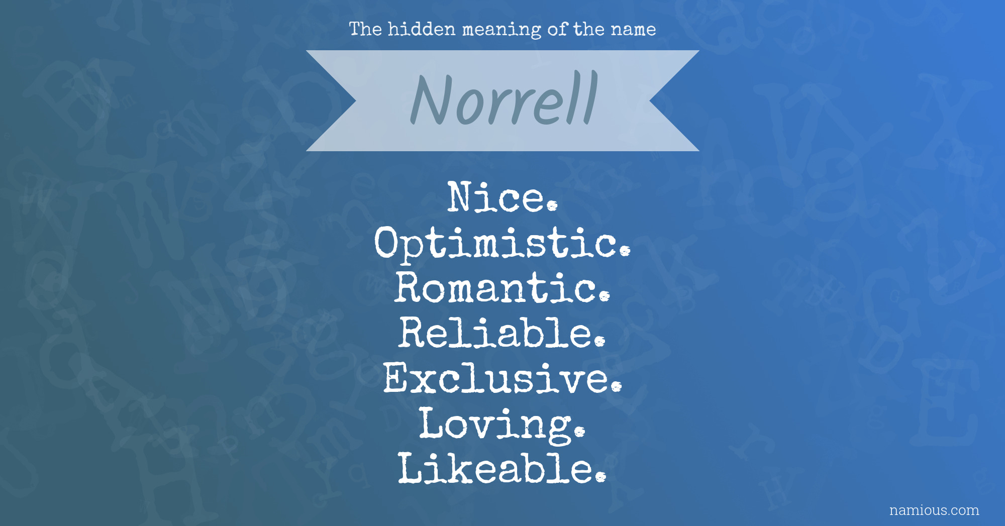 The hidden meaning of the name Norrell