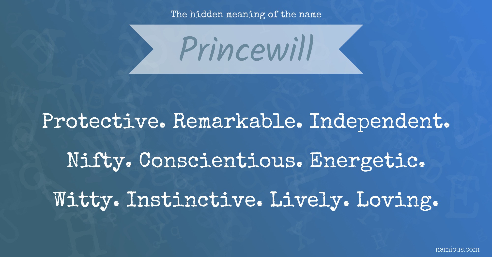 The hidden meaning of the name Princewill