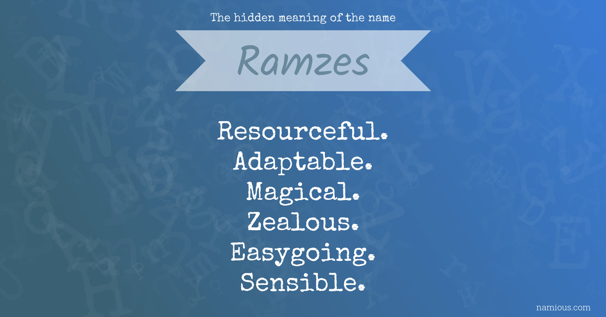 The hidden meaning of the name Ramzes