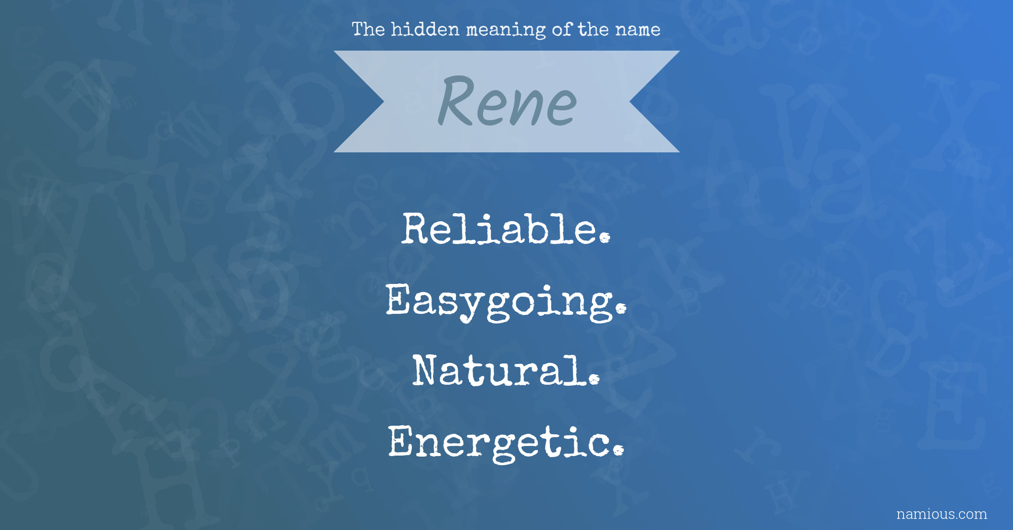 the meaning of name renee