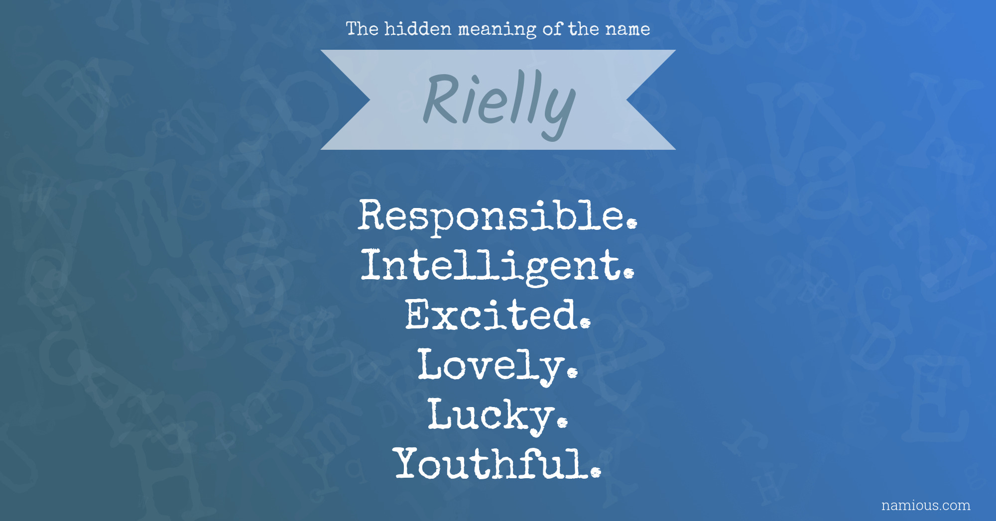 The hidden meaning of the name Rielly