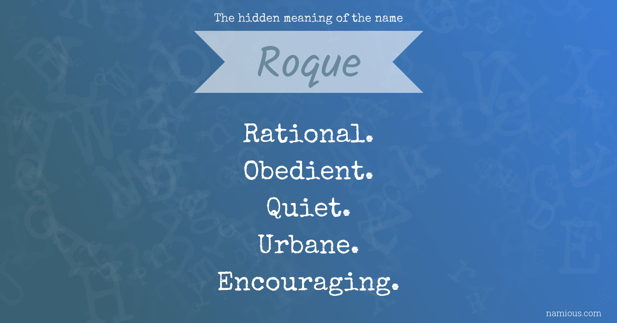 The hidden meaning of the name Roque