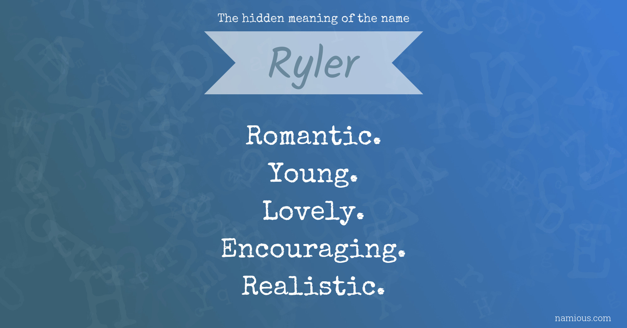 The hidden meaning of the name Ryler