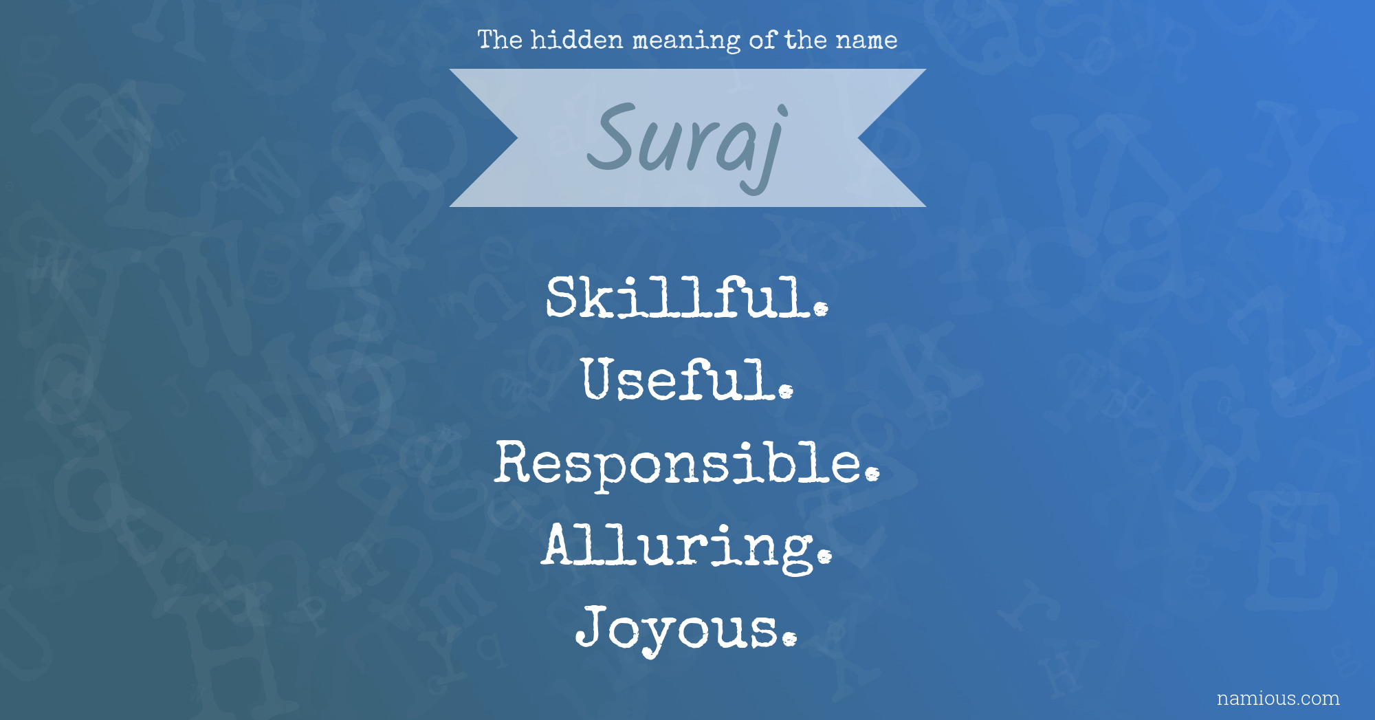 The hidden meaning of the name Suraj