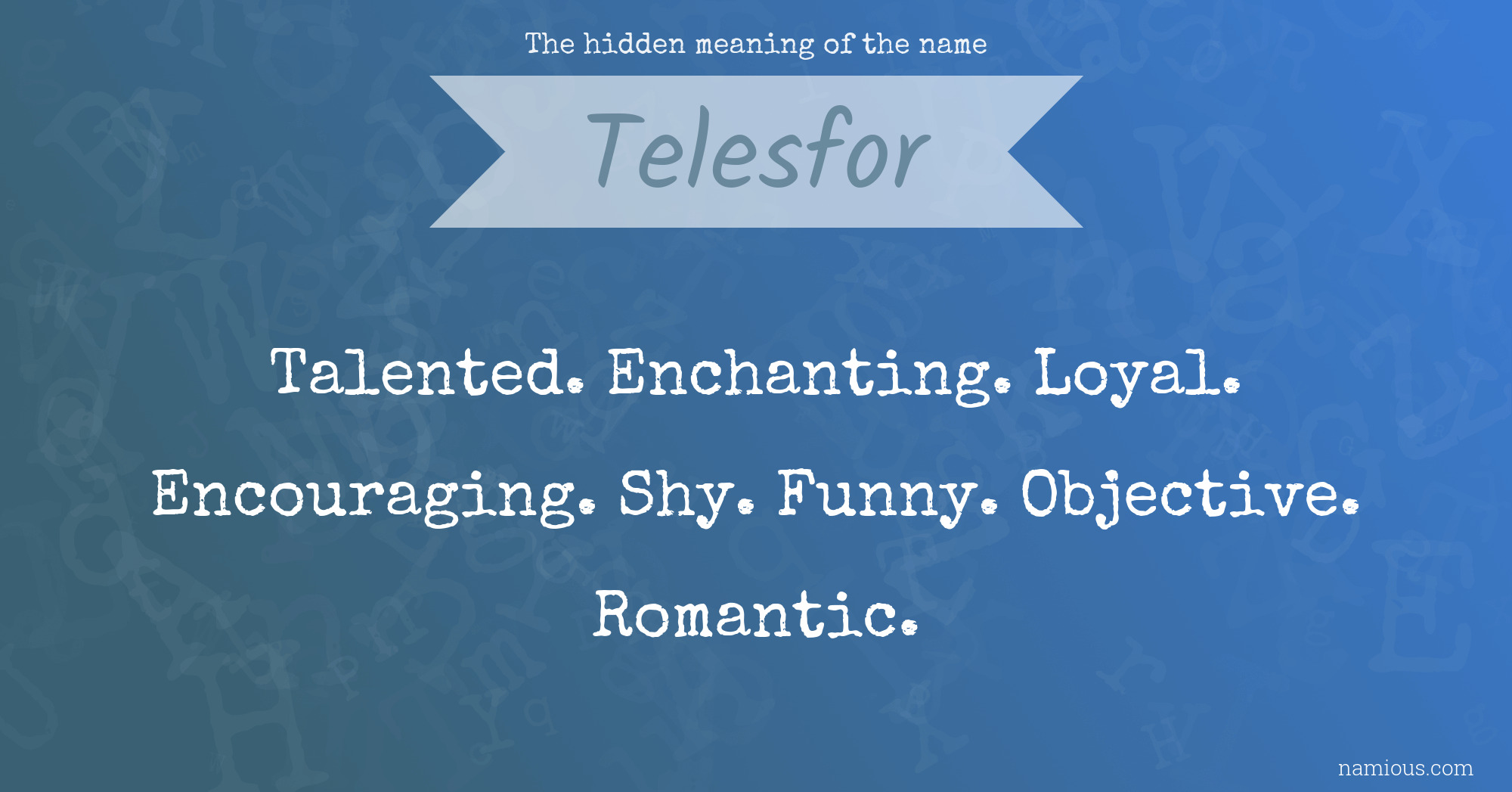 The hidden meaning of the name Telesfor