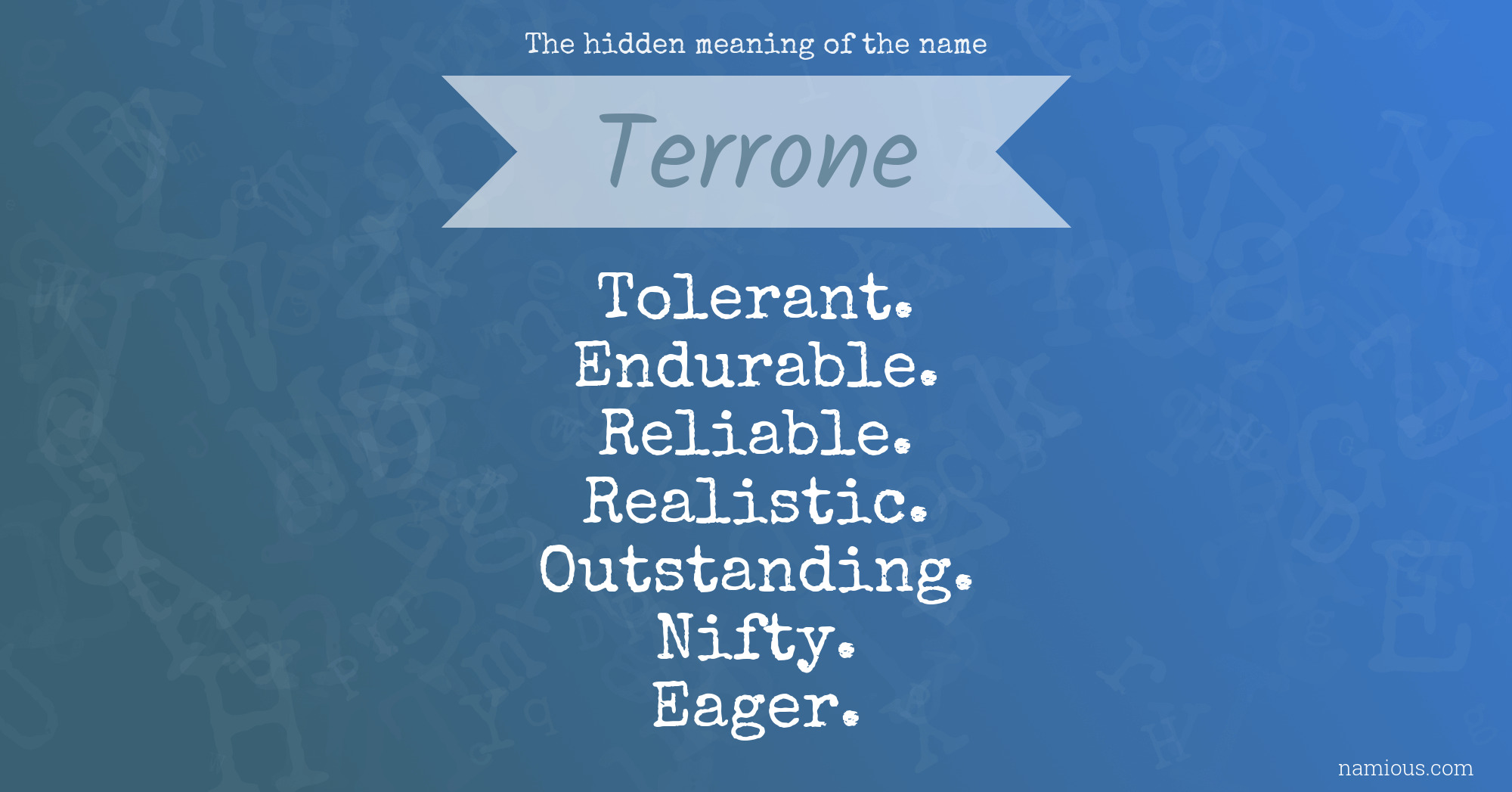 The hidden meaning of the name Terrone