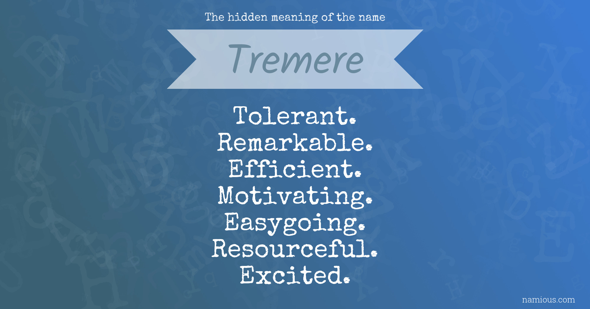 The hidden meaning of the name Tremere