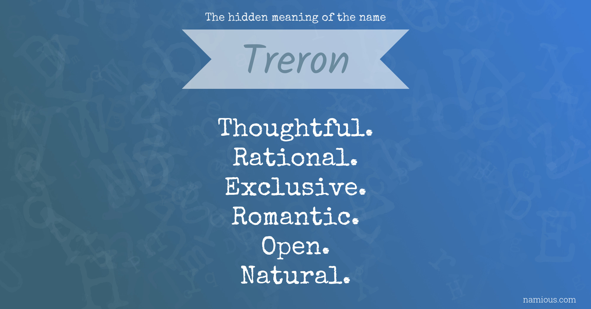 The hidden meaning of the name Treron