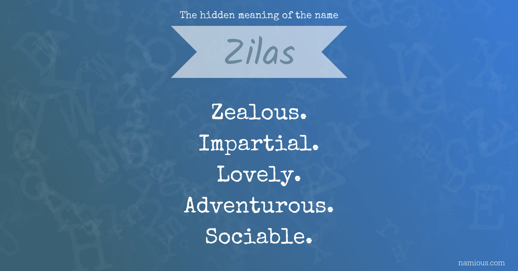 The hidden meaning of the name Zilas