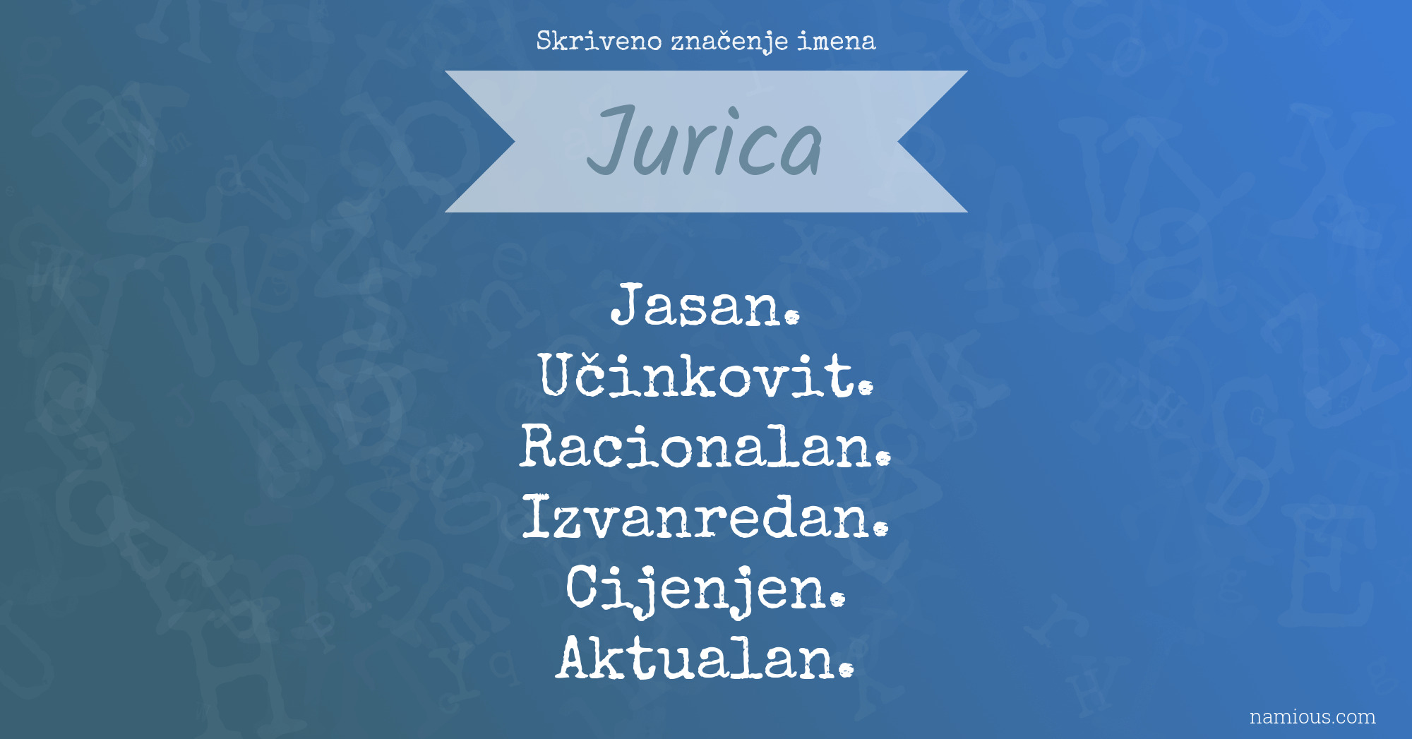 Skriveno značenje imena Jurica