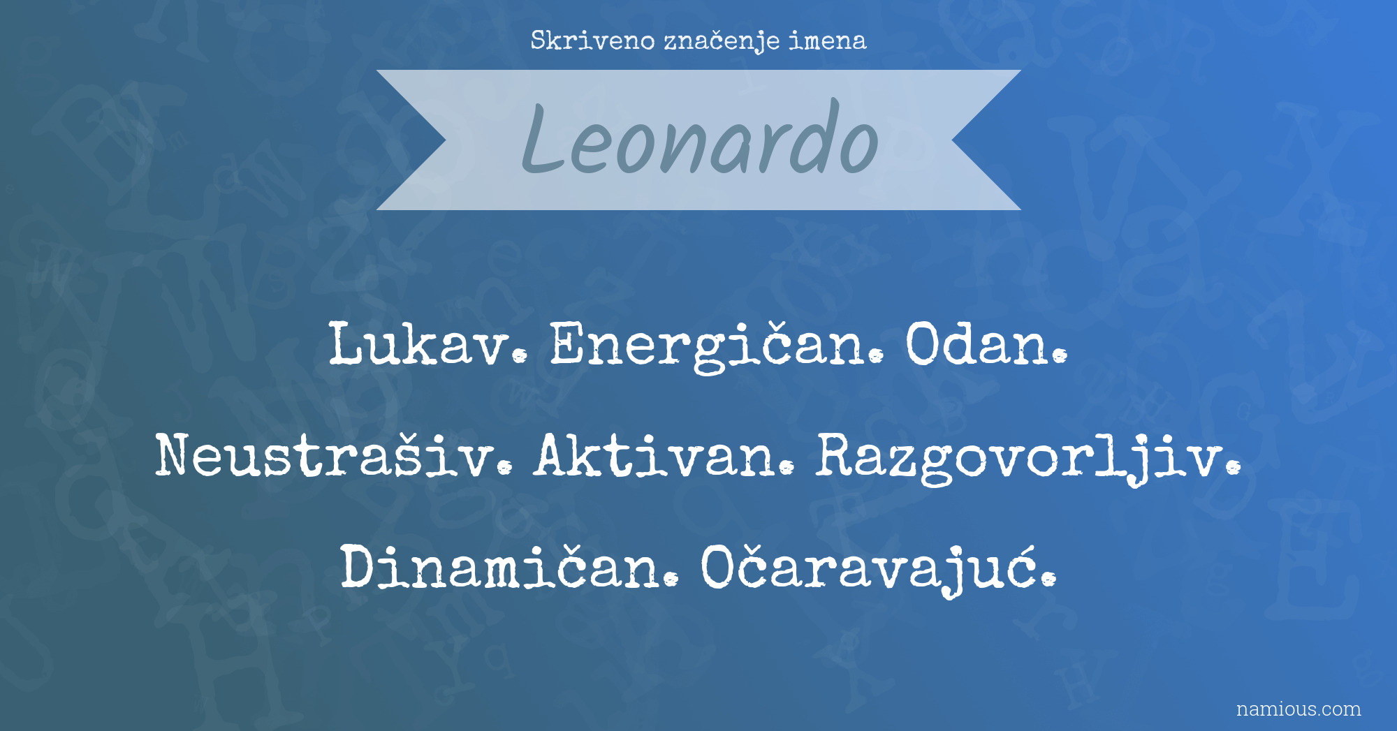 Skriveno značenje imena Leonardo